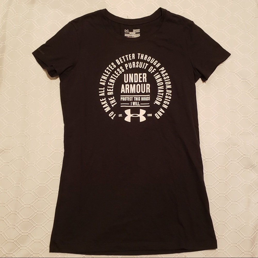 Under Armour Black T-Shirt With Design